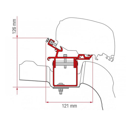 Fiamma Kit for VW Crafter/Man L3H3 UK F65S Awning Fiamma - Dynamic Drive