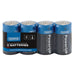 Draper PowerUP Ultra Alkaline C Batteries (Pack of 4) 03977 Draper - Dynamic Drive