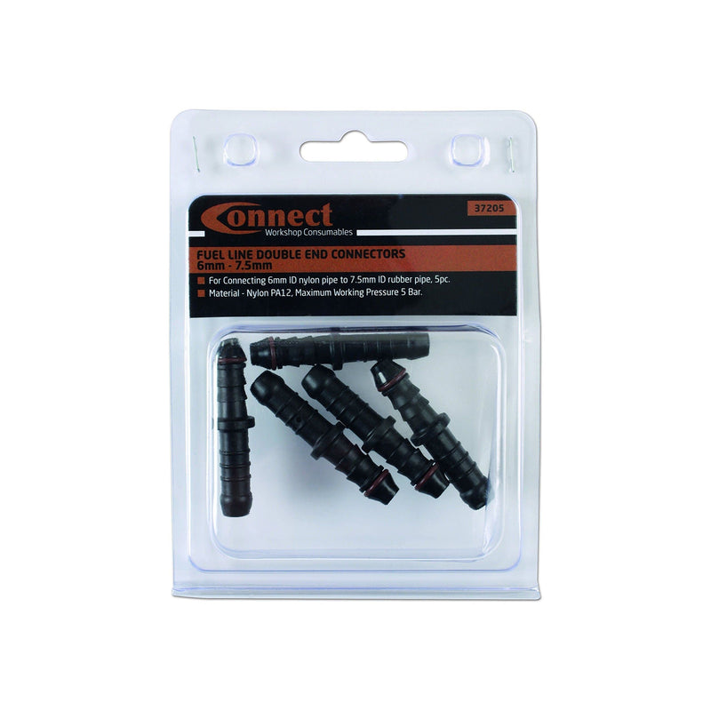 Connect Fuel Line Double End Connectors 6 - 7.5mm 5pc 37205 Tool Connection - Dynamic Drive