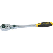 Draper Elora Quick Release Soft Grip Reversible Ratchet with Flexible Head, 1/2" Draper - Dynamic Drive