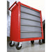 Sealey Rollcab 5 Drawer with Ball-Bearing Slides - Red/Grey Sealey  - Dynamic Drive