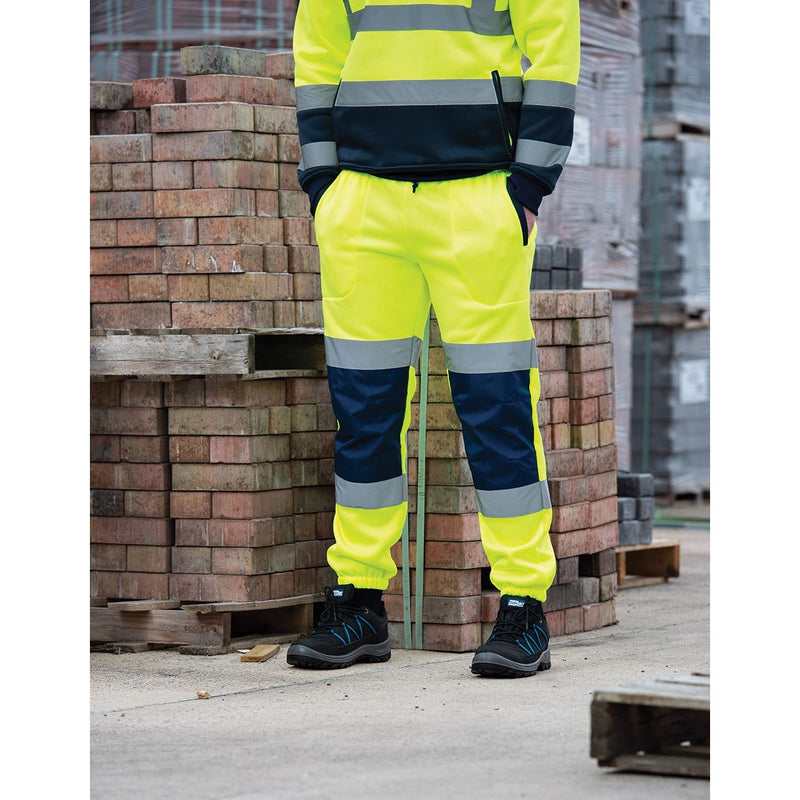Tough Grit Hi-Vis 2-Tone Jogger Yellow/Navy M Tough Grit - Dynamic Drive
