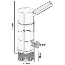 Reich Vector Ec Mix Tap No Microswitch With Flexi Hose 571-572019ATK2RPSK2 Reich - Dynamic Drive