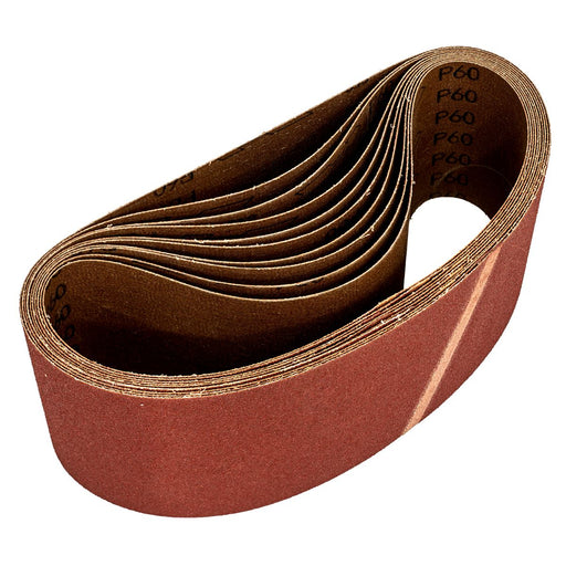Sealey Sanding Belt 100 x 620mm 60Grit Pack of 10 WSB6260 Sealey - Dynamic Drive