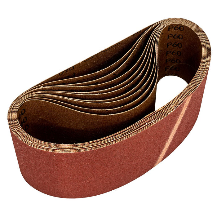 Sealey Sanding Belt 100 x 620mm 60Grit Pack of 10 WSB6260 Sealey - Dynamic Drive
