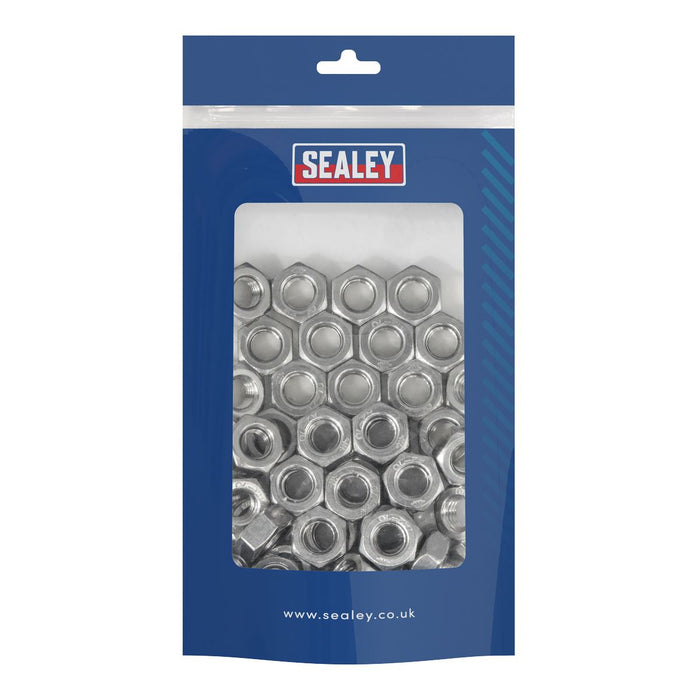 Sealey Stainless Steel Nut DIN 934 - M10 A2 - Pack of 50 SSN10 Sealey - Dynamic Drive