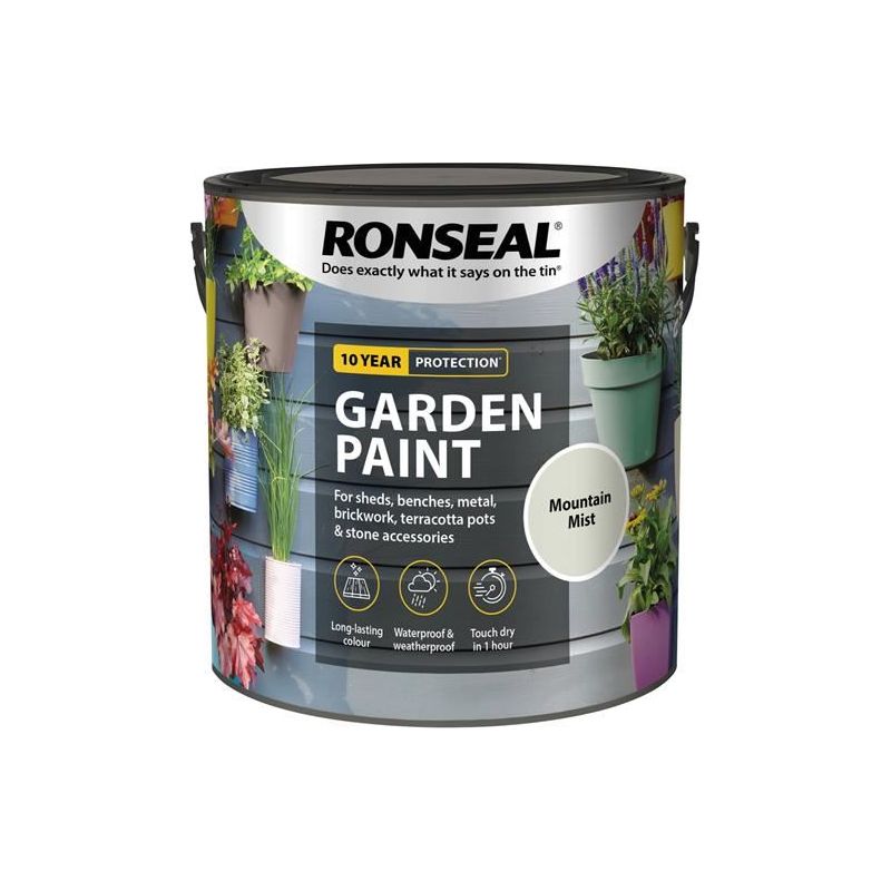 Ronseal Garden Paint Mountain Mist 2.5 litre Ronseal - Dynamic Drive