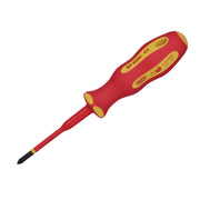 Draper XP1000 VDE Slimline Cross Slot Screwdriver, No.1 x 80mm 02163 Draper - Dynamic Drive