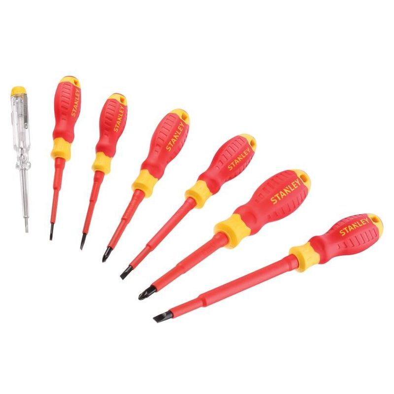 Stanley® Hand Tools FatMax® VDE Insulated Screwdriver Set, 7 Piece STANLEY® Hand Tools - Dynamic Drive