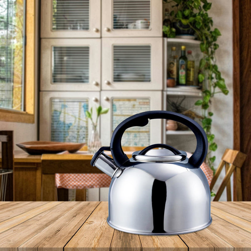 MDS1203 Liberty Silver 2.5 Litre Whistling Kettle CW-T056-B1S Liberty Leisure UK - Dynamic Drive
