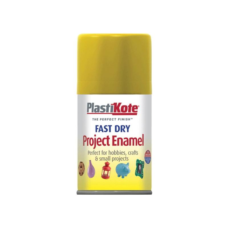 Plastikote Fast Dry Enamel Aerosol Brass 100ml PlastiKote - Dynamic Drive