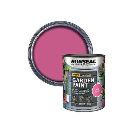 Ronseal Garden Paint Pink Jasmine 750ml Ronseal - Dynamic Drive