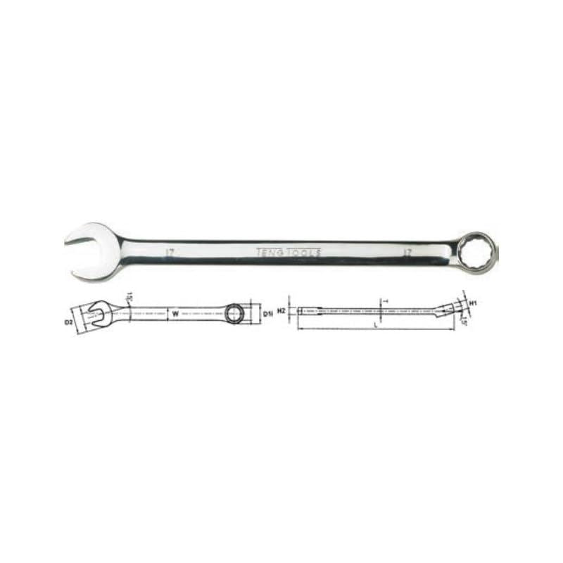 Teng Tools Long Combination Spanner Metric 17mm Teng Tools - Dynamic Drive