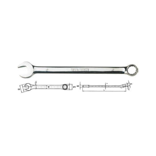 Teng Tools Long Combination Spanner Metric 17mm Teng Tools - Dynamic Drive