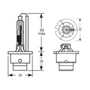 Ring Automotive R85126 D2R Reflector Gas Discharge Bulb, 85 V, 35 W Ring Automotive - Dynamic Drive