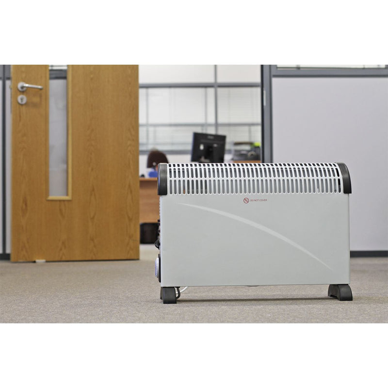 Sealey Convector Heater 2000W/230V with Turbo Timer & Thermostat CD2005TT Sealey - Dynamic Drive