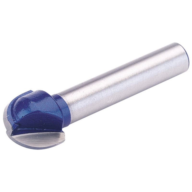 Draper TCT Router Bit, 1/4" Core Box, 12.7 x 6.35mm Radius 75345 Draper - Dynamic Drive