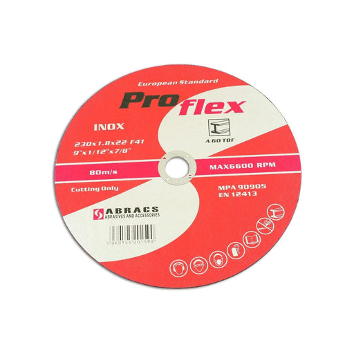Connect Abracs Extra Thin Flat Cutting Discs 230mm x 1.8mm 25pc 32071 Tool Connection - Dynamic Drive