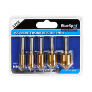 Bluespot Tools HSS Titanium Countersink Bit Set, 5 Piece BlueSpot Tools - Dynamic Drive