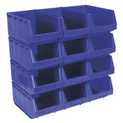 Sealey Plastic Storage Bin 210 x 355 x 165mm Blue Pack of 12 TPS412B Sealey - Dynamic Drive