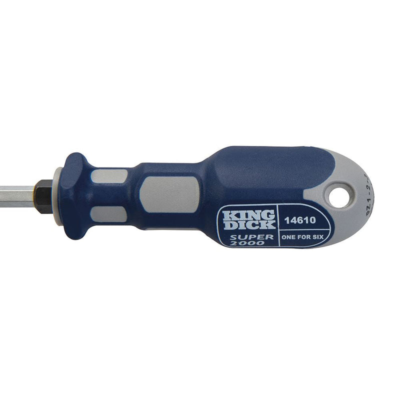King Dick 1-for-6 Screwdriver 100mm PZ1, PZ2, PZ3 & PH1, PH2, PH3 King Dick - Dynamic Drive