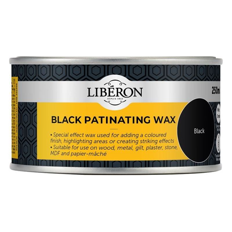 Liberon Black Patinating Wax 250ml Liberon - Dynamic Drive