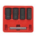 Sealey Locking Wheel Nut Removal Set 5pc 1/2"Sq Drive SX201 Sealey - Dynamic Drive