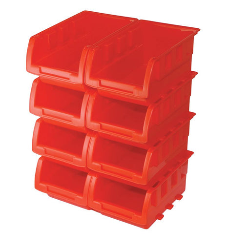 Silverline Stacking Boxes Set 8pce 165 x 105 x 75mm Silverline - Dynamic Drive
