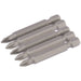Draper PZ Type Insert Bit, 1/4" Hex, 50mm Long, No.1 (Pack of 5) 64281 Draper - Dynamic Drive