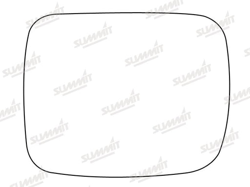 Summit Stick-On Standard Mirror Glass fits Nissan Terrano Ford Maverick LHS Summit - Dynamic Drive