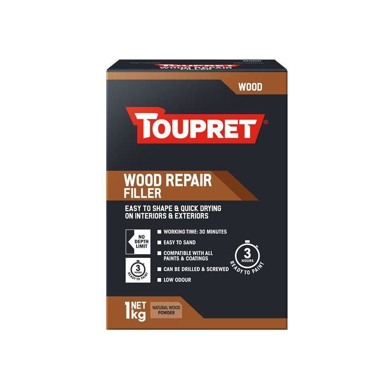 Toupret Wood Repair Filler Natural Wood 1kg Toupret - Dynamic Drive