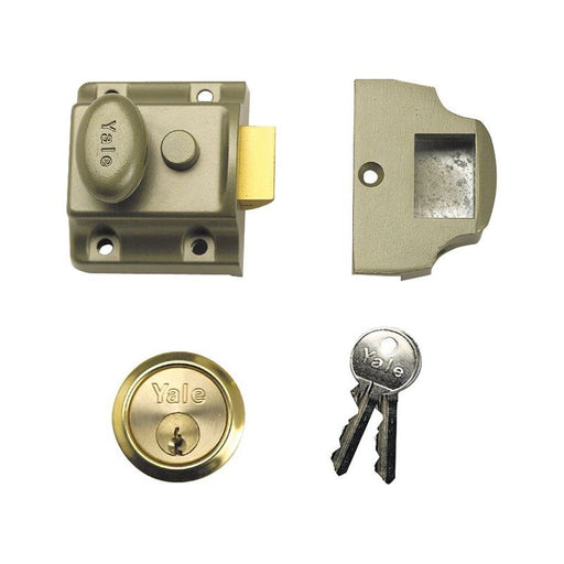 Yale Locks 706 Traditional Nightlatch 40mm Backset ENB Finish Box Yale Locks - Dynamic Drive