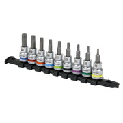 Sealey TRX-Star* Socket Bit Set 9pc 3/8"Sq Drive Platinum AK6251 Sealey - Dynamic Drive