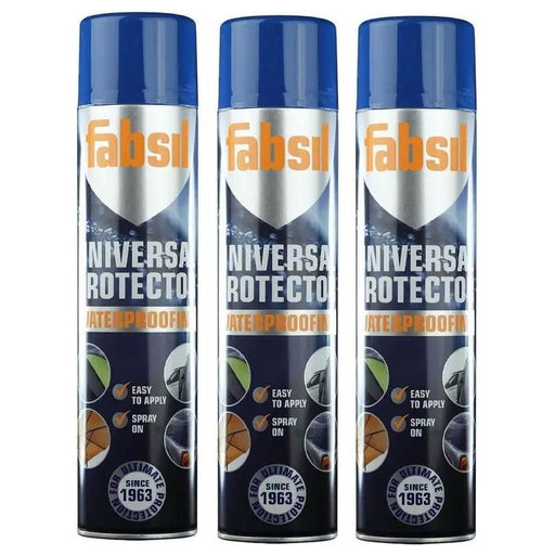3x Grangers Fabsil Universal Aerosol Waterproofing Reproofing Spray 600ml Fabsil - Dynamic Drive