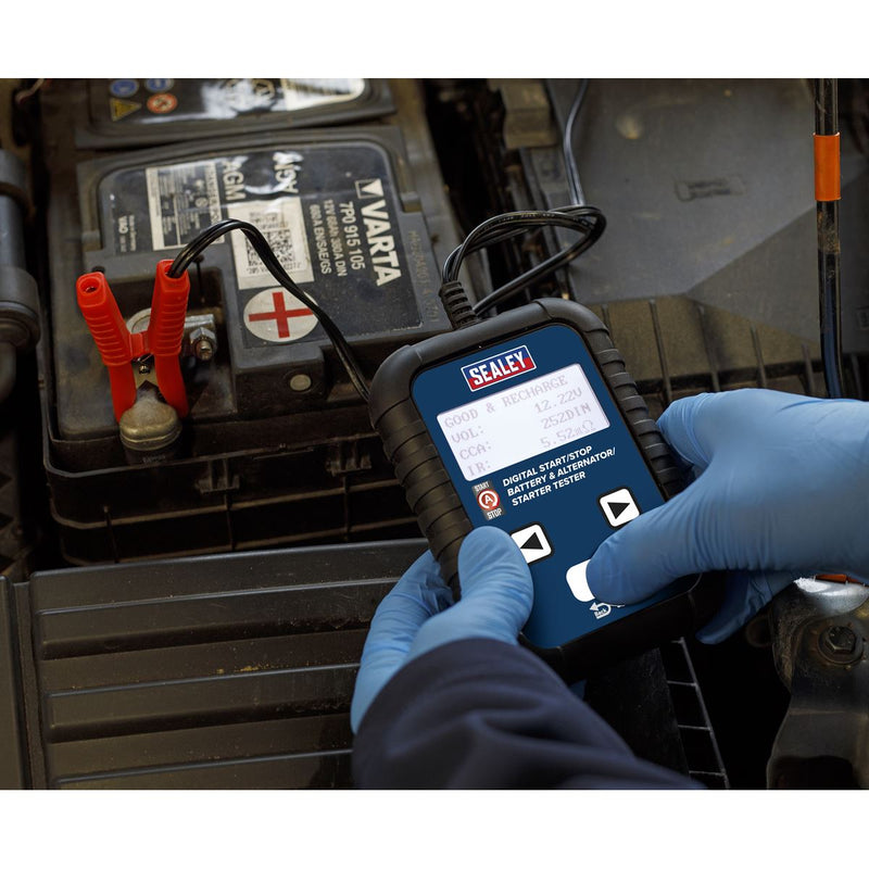 Sealey Digital Start/Stop Battery & Alternator/Starter Tester 12/24V BT2011 Sealey - Dynamic Drive