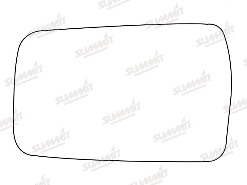 Summit Stick-On Standard Mirror Glass fits Ford Escort Orion 35 Van LHS Summit - Dynamic Drive