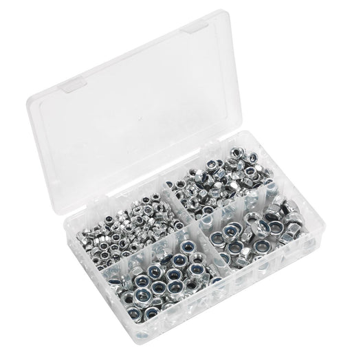 Sealey Nylon Locknut Assortment M6-M12 300pc AB032LN Sealey - Dynamic Drive