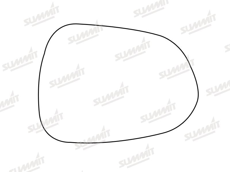 Summit Stick-On Standard Mirror Glass fits Honda Jazz 84 on RHS Summit - Dynamic Drive