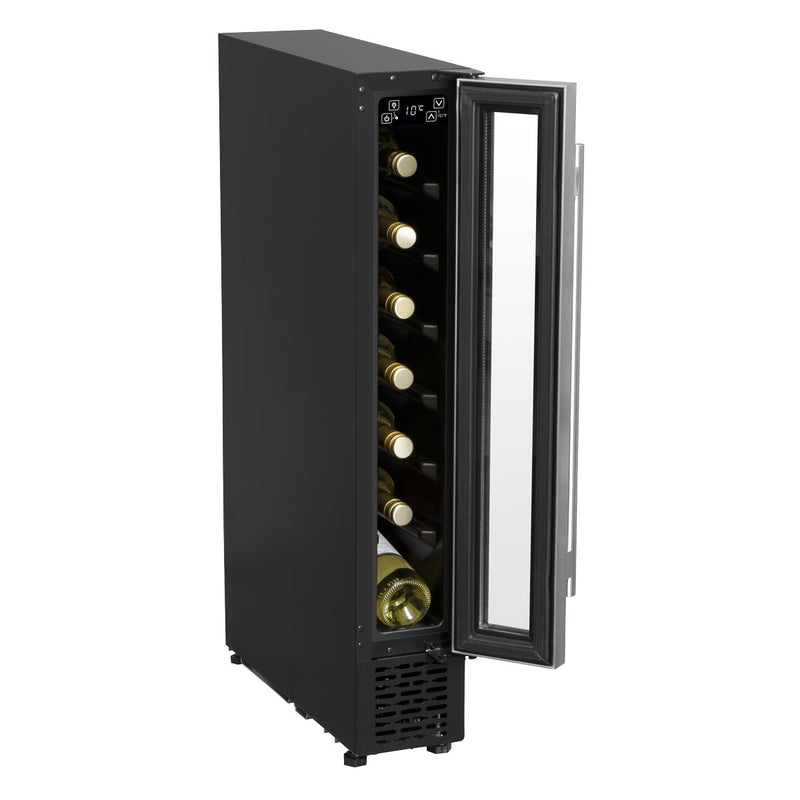 Baridi Extra-Slim 7 Bottle Wine Fridge & Cooler 15cm - Stainless Steel Baridi - Dynamic Drive