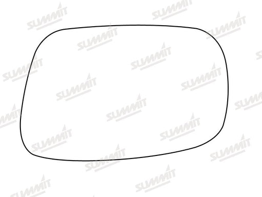 Summit Stick-On Standard Mirror Glass fits Toyota Corolla 89 to 91 RHS Summit - Dynamic Drive