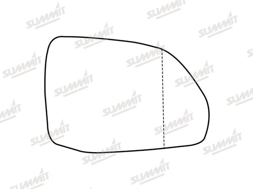 Summit Stick-On Aspheric Mirror Glass fits Audi Q7 & SQ7 16 On RHS Summit - Dynamic Drive
