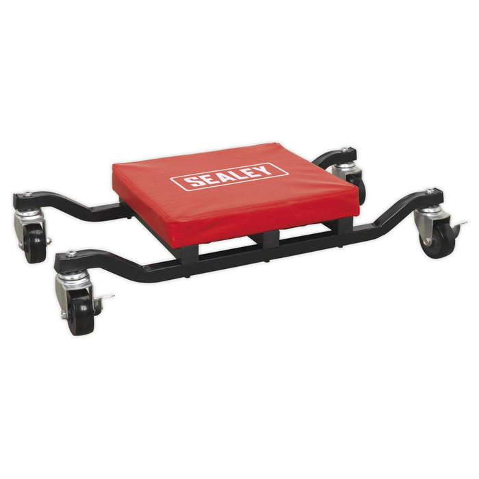 Sealey Low Level Mechanics Creeper Board Seat and Kneeler Under Car Crawler Sealey  - Dynamic Drive