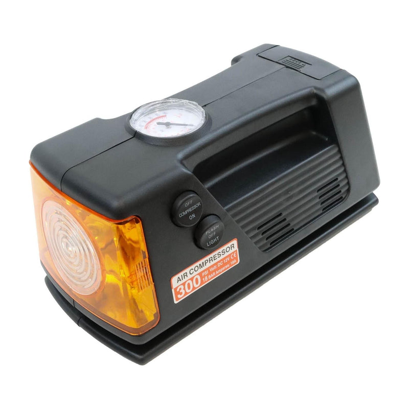 Streetwize Tyre Inflator - 12V - Compressor With Gauge & Light - 0-260 PSI Streetwize - Dynamic Drive