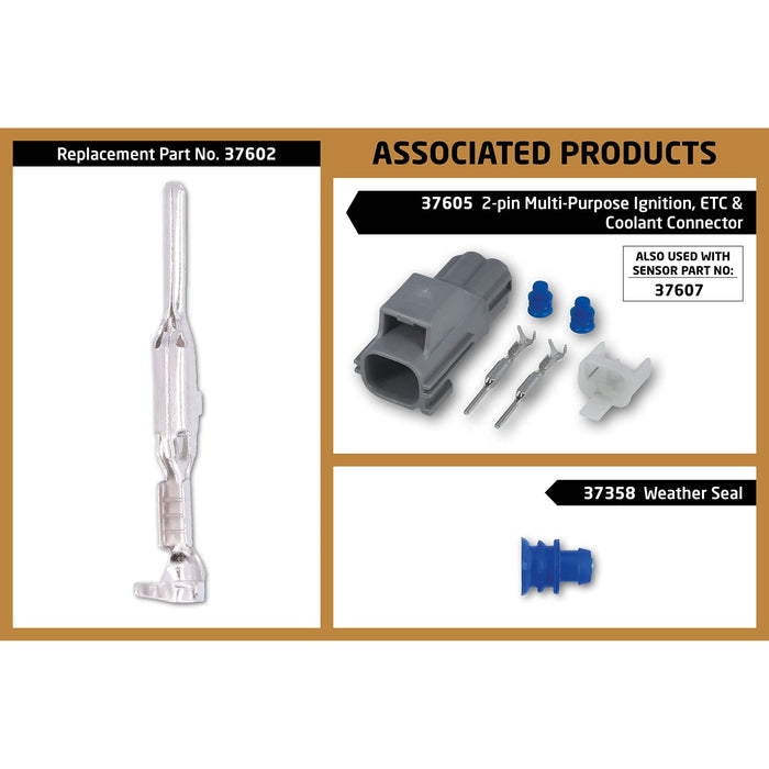 Connect Non-Insulated Male Terminals 100pc 37602 Tool Connection - Dynamic Drive
