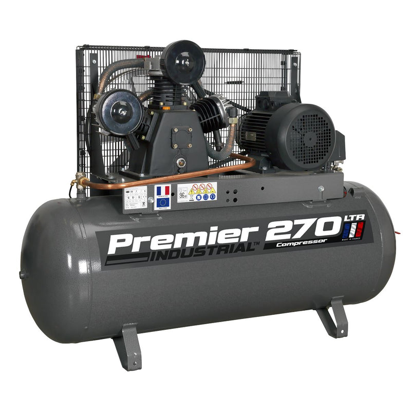 Sealey Air Compressor 270L Belt Drive 7.5hp 3ph SAC32775B Sealey - Dynamic Drive