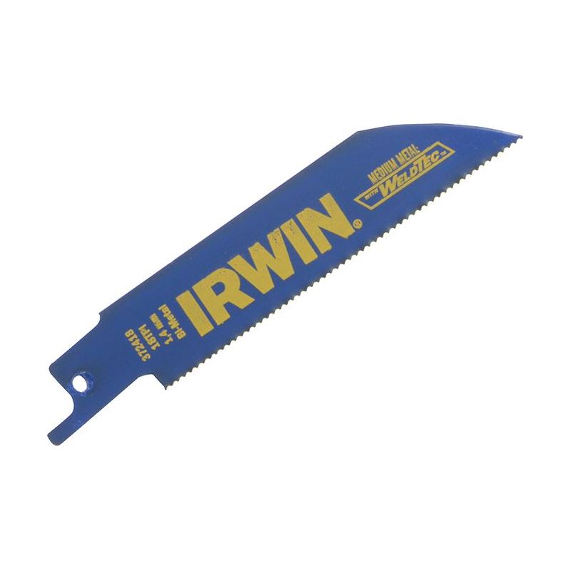 Irwin® 418R Sabre Saw Blade Metal Cutting 100mm 18 TPI Pack of 5 IRWIN® - Dynamic Drive