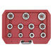 Sealey Bolt Extractor Socket Set 11pc 3/8"Sq Drive Metric AK7281 Sealey - Dynamic Drive