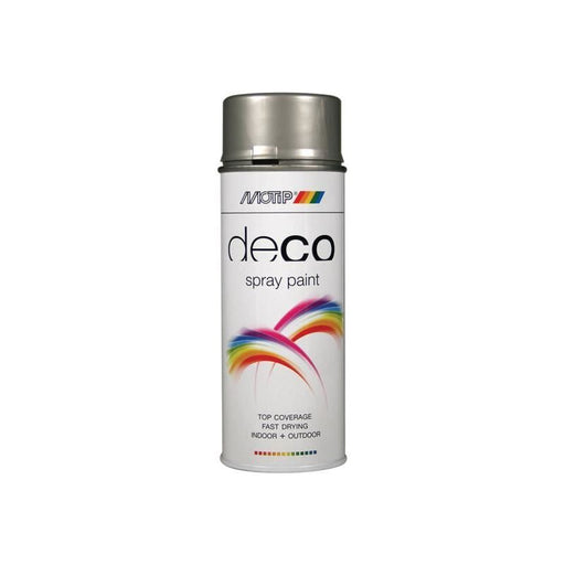 Motip® Deco Spray Paint High Gloss RAL 9006 White Aluminium 400ml MOTIP® - Dynamic Drive