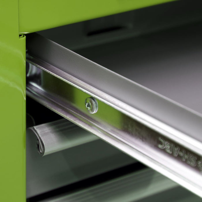 Sealey Mid-Box 3 Drawer with Ball-Bearing Slides Hi-Vis Green/Grey AP22309BBHV Sealey - Dynamic Drive