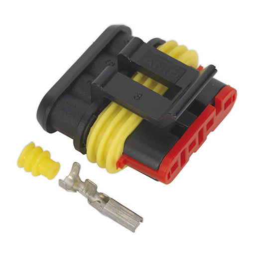 Sealey Superseal Female Connector 4-Way Pack of 3 SSC4F Sealey - Dynamic Drive